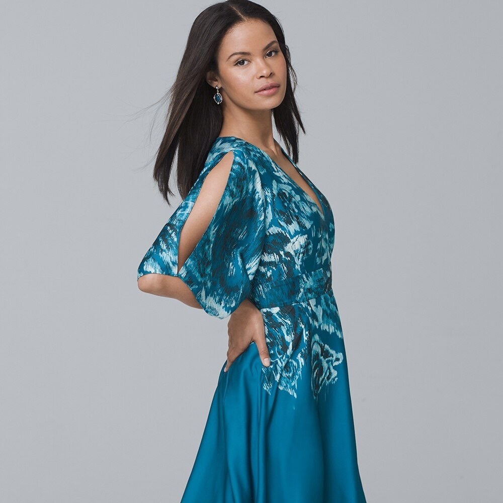 New without tags pretty blue White House Black Market dress size 14